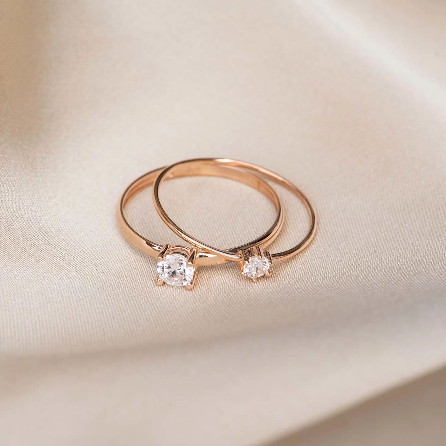 Isabel Bernard La Concorde Soleil 14 karaat rosé gouden ring met zirkonia steentje Cheap