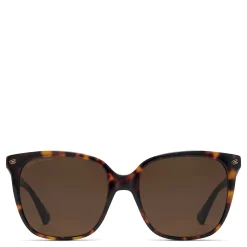 Isabel Bernard La Villette Raison bruin tortoise vierkante zonnebril met bruine glazen New