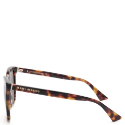 Isabel Bernard La Villette Raison bruin tortoise vierkante zonnebril met bruine glazen New