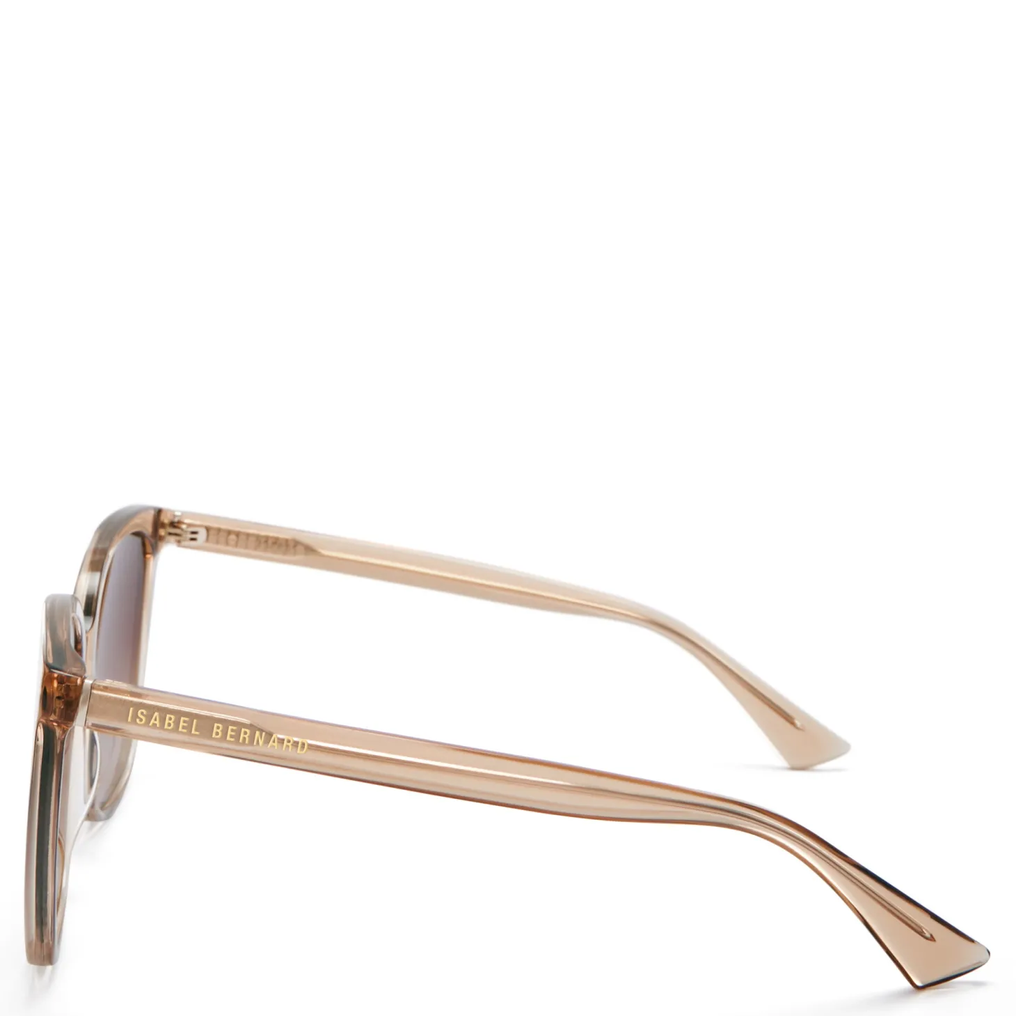 Isabel Bernard La Villette Raison transparant beige vierkante zonnebril met bruine gradient glazen Cheap