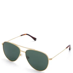 Isabel Bernard La Villette Remi goudkleurige aviator zonnebril met groene glazen Cheap