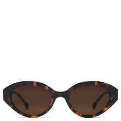 Isabel Bernard La Villette Rosaire bruin tortoise ovale zonnebril met bruine glazen Store