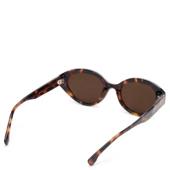Isabel Bernard La Villette Rosaire bruin tortoise ovale zonnebril met bruine glazen Store