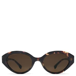 Isabel Bernard La Villette Rosaire bruin tortoise ovale zonnebril met bruine glazen Hot