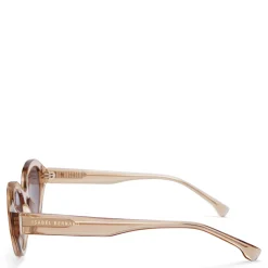 Isabel Bernard La Villette Rosaire transparant beige ovale zonnebril met bruine gradient glazen New