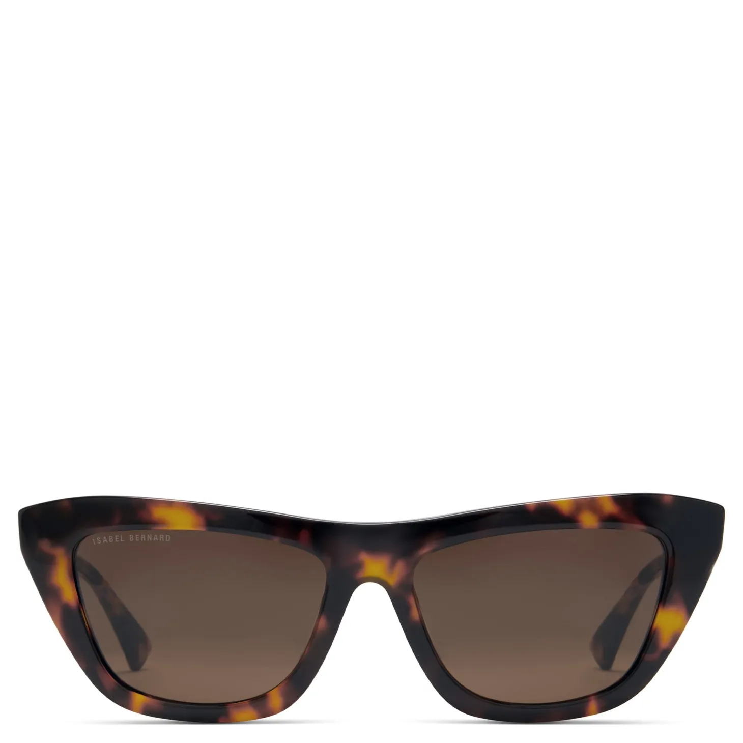 Isabel Bernard La Villette Roselin bruin tortoise cat eye zonnebril met bruine glazen Best Sale