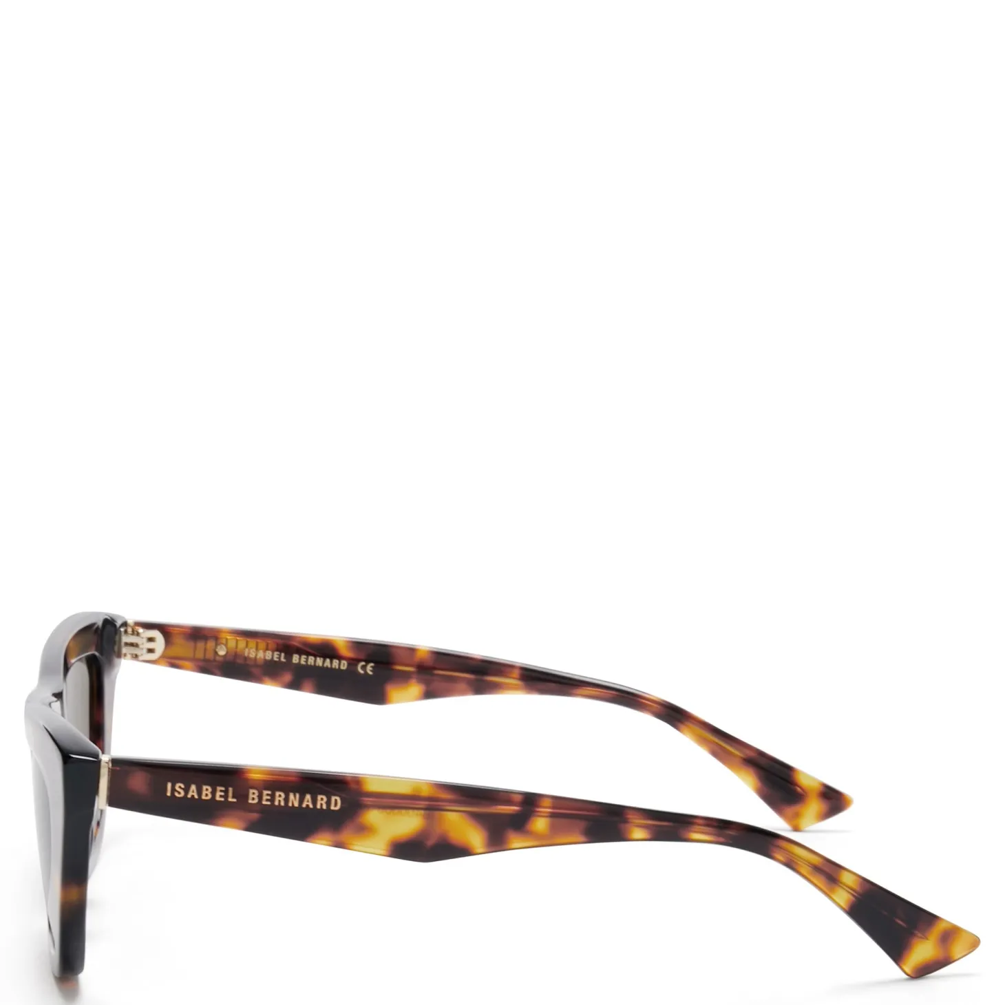Isabel Bernard La Villette Roselin bruin tortoise cat eye zonnebril met bruine glazen Best Sale