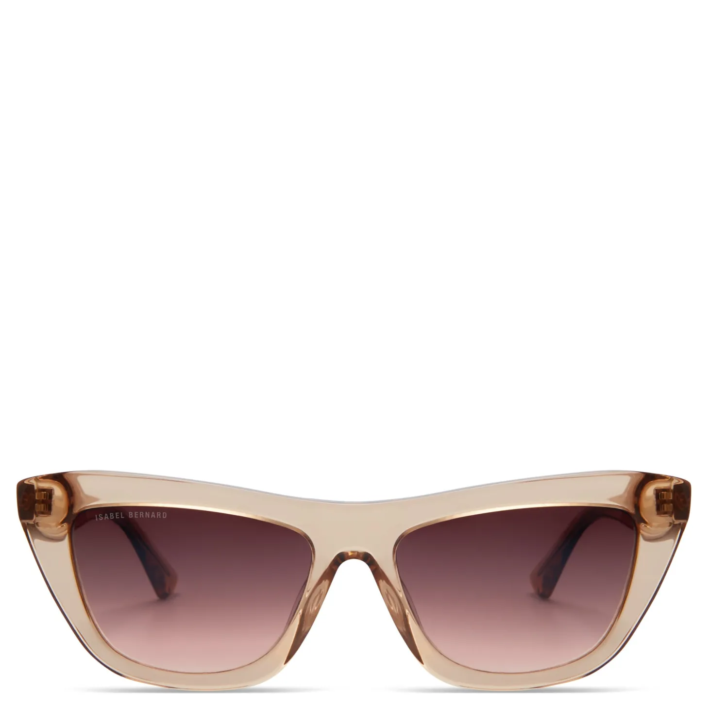 Isabel Bernard La Villette Roselin transparant beige cat eye zonnebril met bruine gradient glazen Best Sale