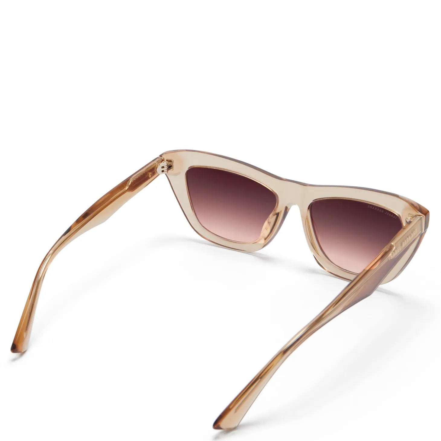 Isabel Bernard La Villette Roselin transparant beige cat eye zonnebril met bruine gradient glazen Best Sale