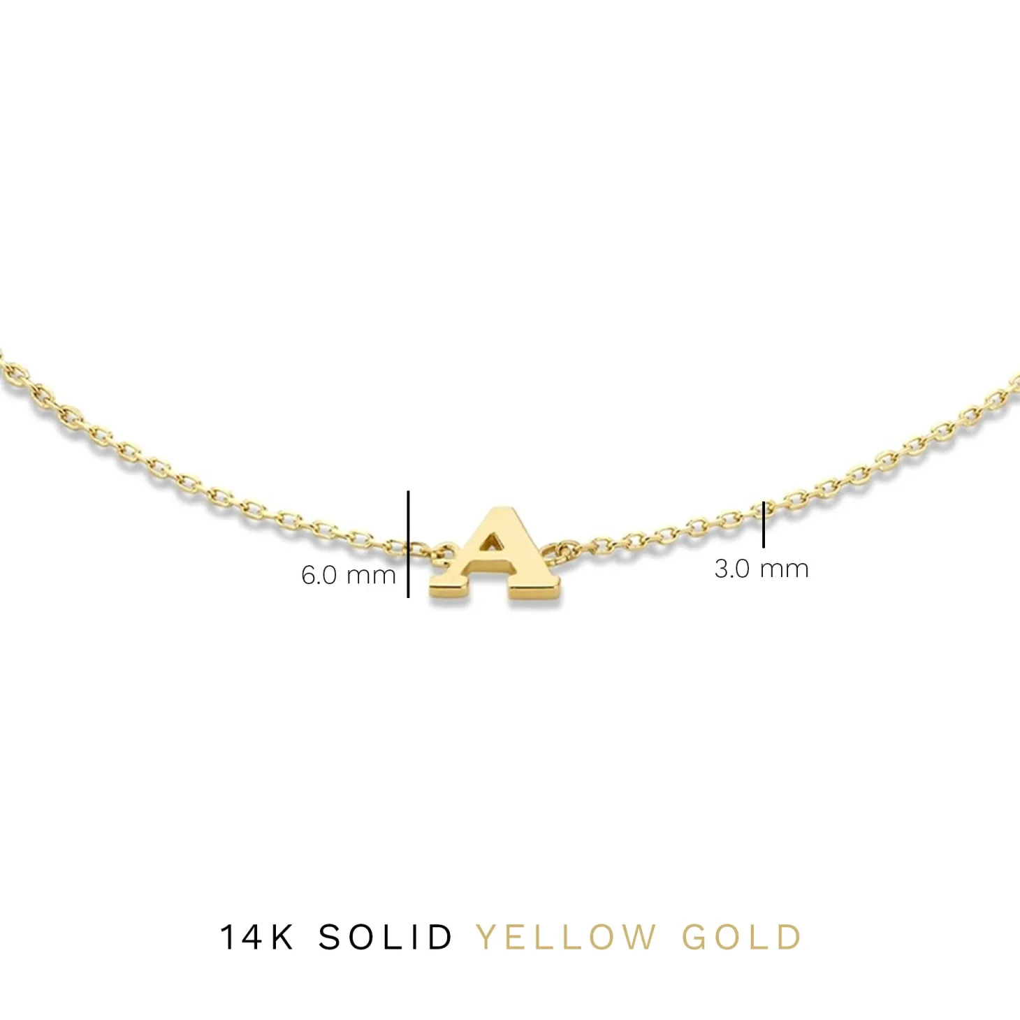 Isabel Bernard Le Marais Rachel 14 karaat gouden initial armband met letter Clearance