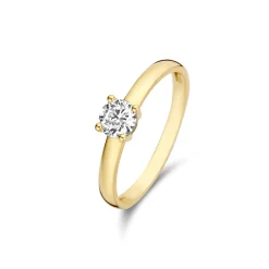 Isabel Bernard Le Marais Soleil 14 karaat gouden ring met zirkonia steen Best