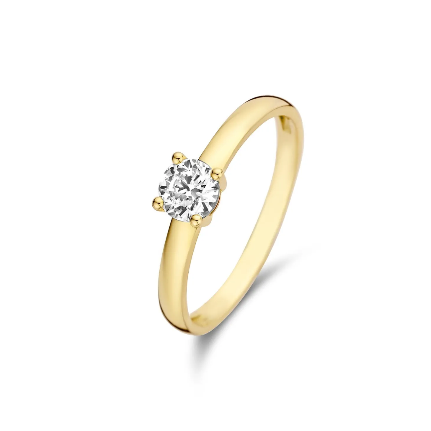Isabel Bernard Le Marais Soleil 14 karaat gouden ring met zirkonia steen Best