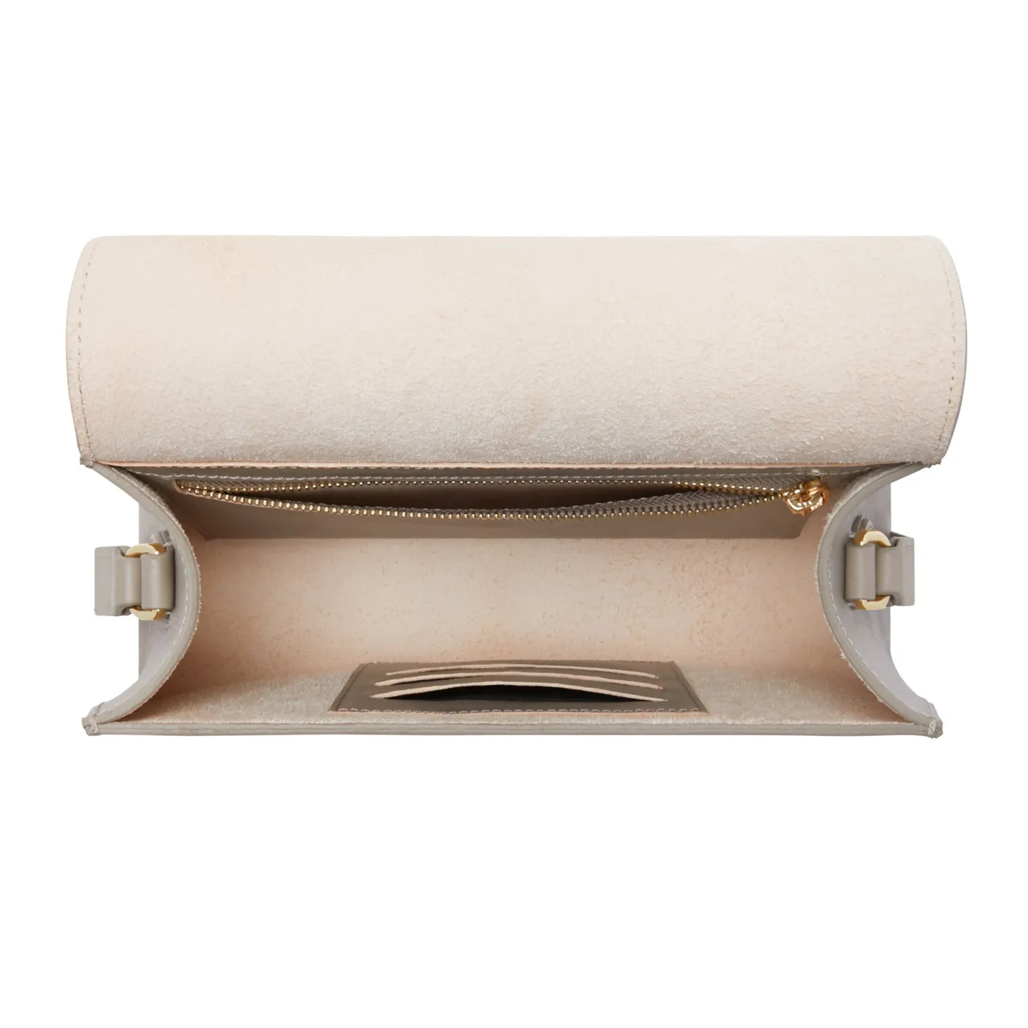 Isabel Bernard Montmartre Madelon taupe leren crossbody tas van natuurleer Hot