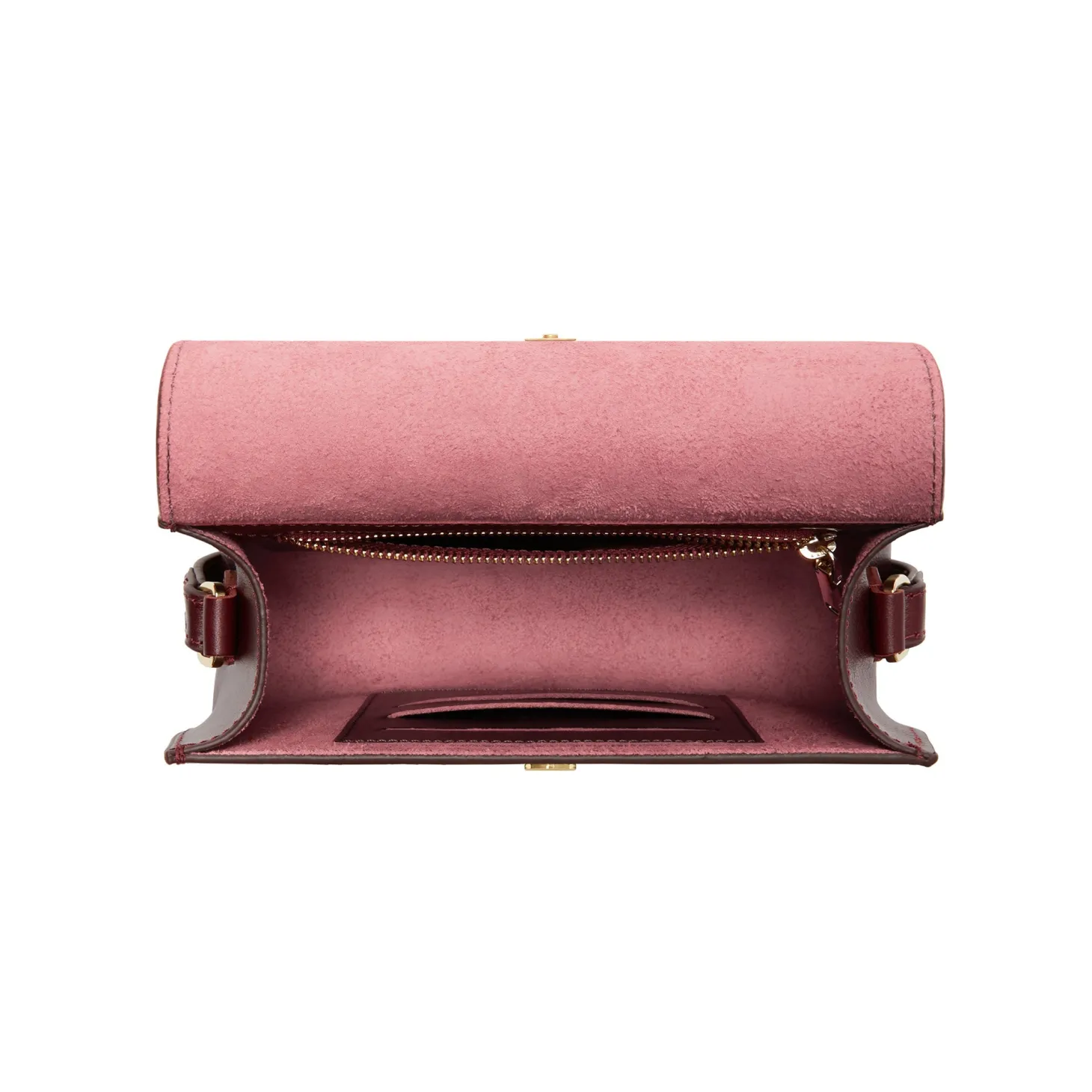 Isabel Bernard Montmartre Manon bordeaux rode leren crossbody tas van natuurleer Fashion