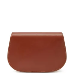 Isabel Bernard Montmartre Manon cognac leren crossbody tas van natuurleer Clearance