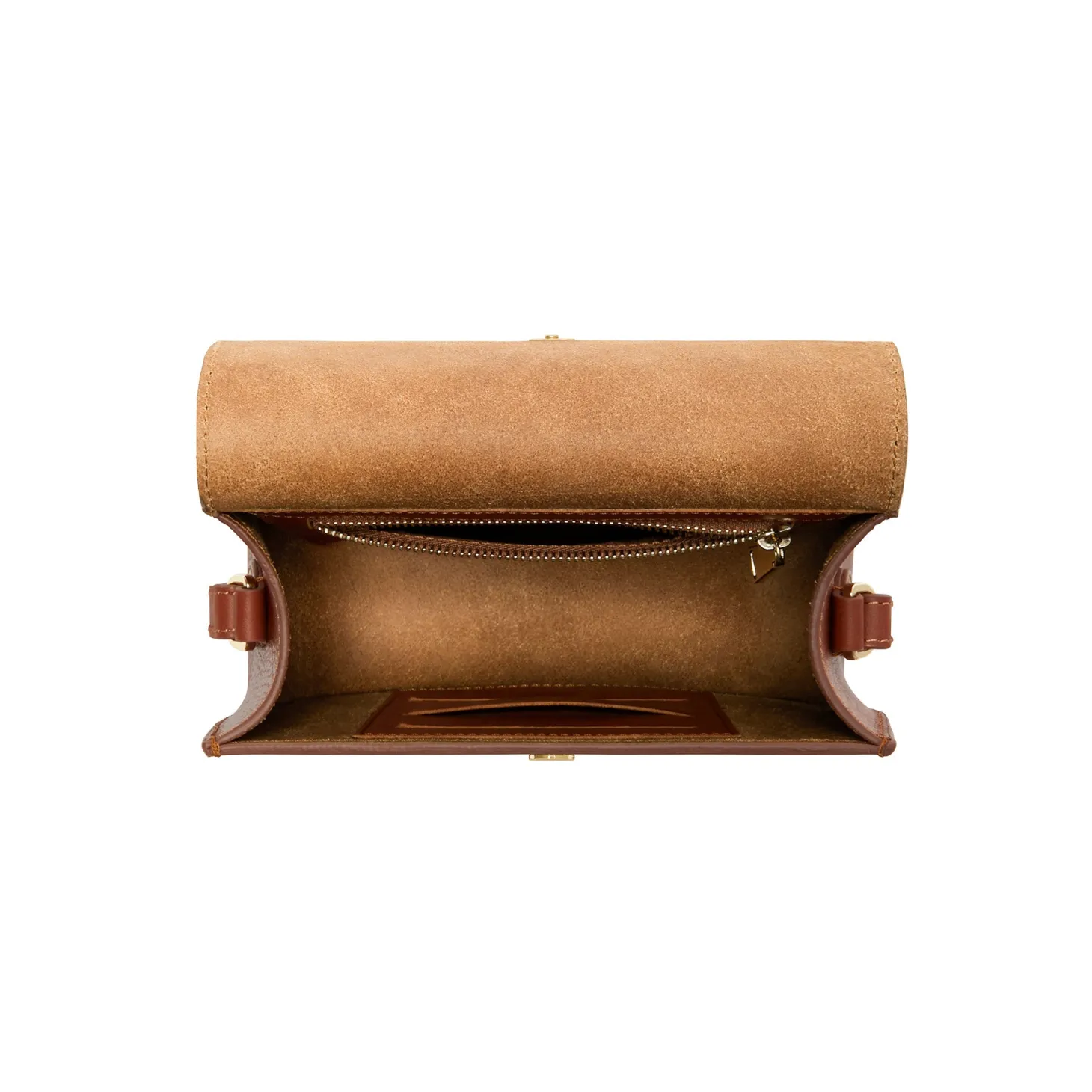 Isabel Bernard Montmartre Manon cognac leren crossbody tas van natuurleer Clearance
