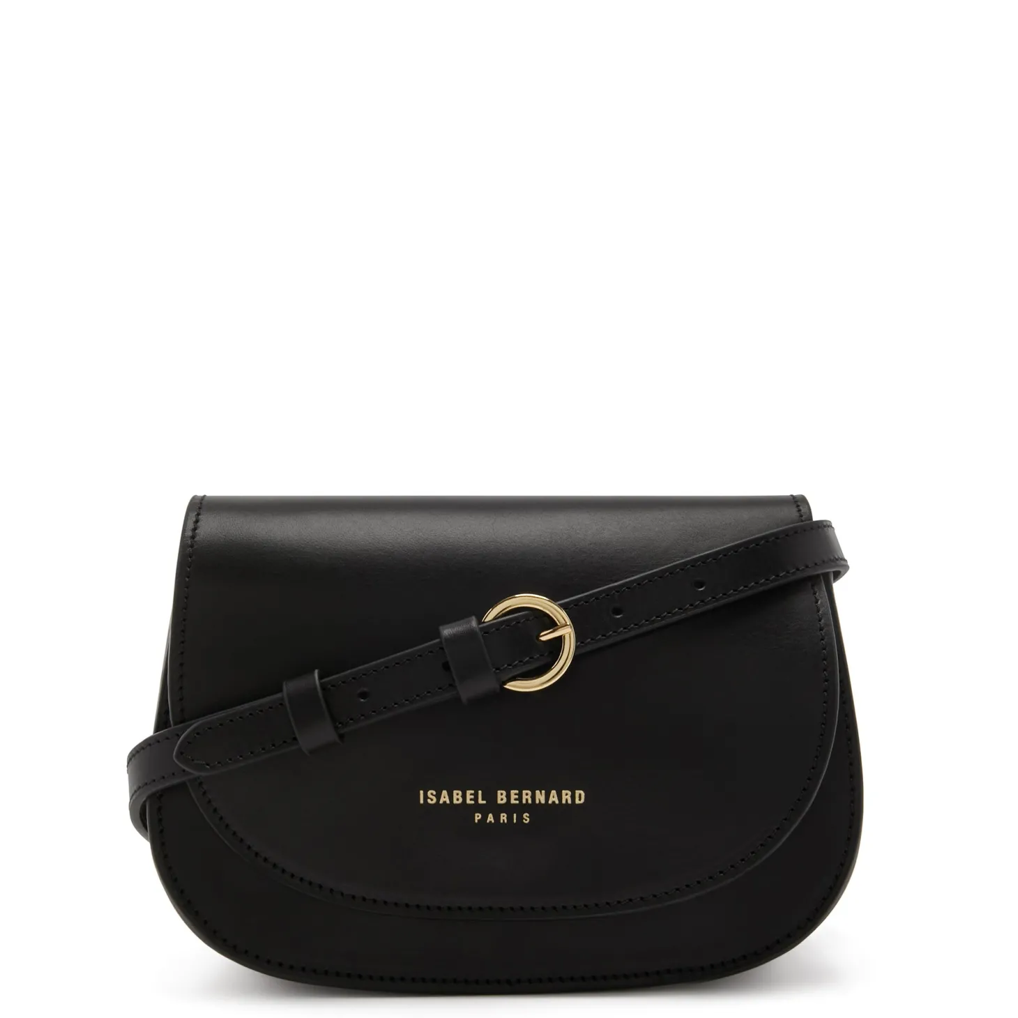 Isabel Bernard Montmartre Manon zwarte leren crossbody tas van natuurleer Store