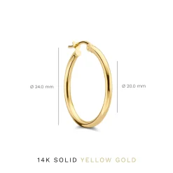 Isabel Bernard Rivoli Estelle 14 karaat gouden creolen Discount