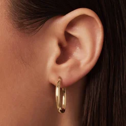 Isabel Bernard Rivoli Flori 14 karaat gouden creolen (22 mm) Sale