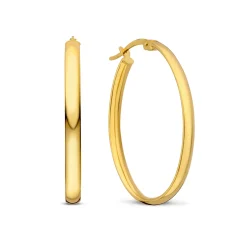Isabel Bernard Rivoli Flori 14 karaat gouden ovale creolen (32 mm) Best Sale