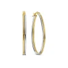 Isabel Bernard Rivoli Flori 14 karaat gouden creolen (32 mm) Clearance