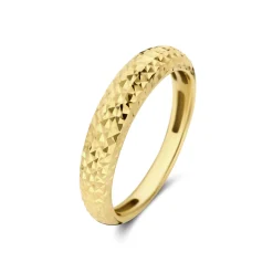 Isabel Bernard Rivoli Laura 14 karaat gouden ring met diamond cut Store