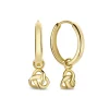 Isabel Bernard Rivoli Méline 14 karaat gouden creolen met knoopje Flash Sale