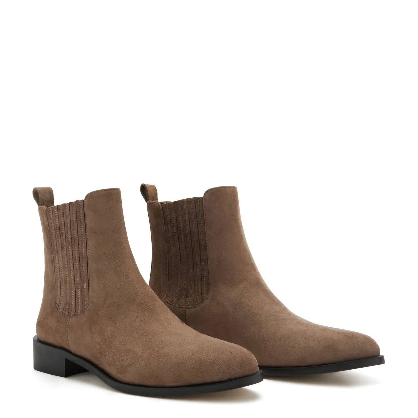 Isabel Bernard Vendôme Chey taupe suède chelsea boots Best Sale