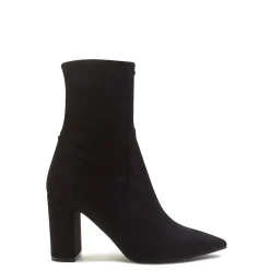 Isabel Bernard Vendôme Fem zwarte nylonstretch suède heels Clearance