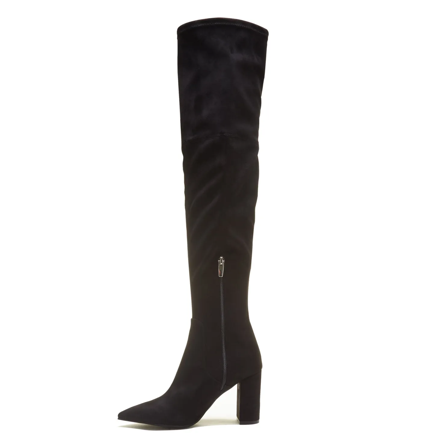 Isabel Bernard Vendôme Fem zwarte nylonstretch suède heels Best