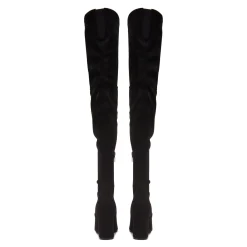Isabel Bernard Vendôme Fem zwarte nylonstretch suède heels Best