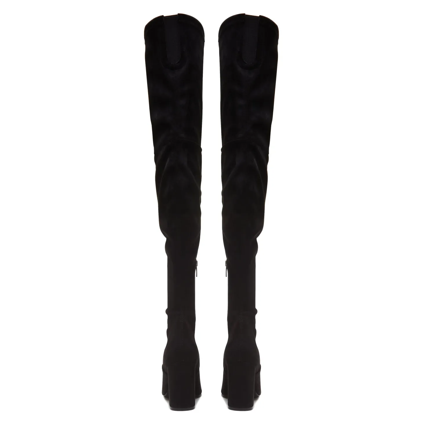 Isabel Bernard Vendôme Fem zwarte nylonstretch suède heels Best