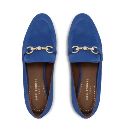 Isabel Bernard Vendôme Fleur blauwe suède loafers Best Sale