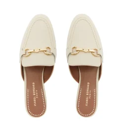 Isabel Bernard Vendôme Fleur crème leren slipper loafers van kalfsleer Cheap