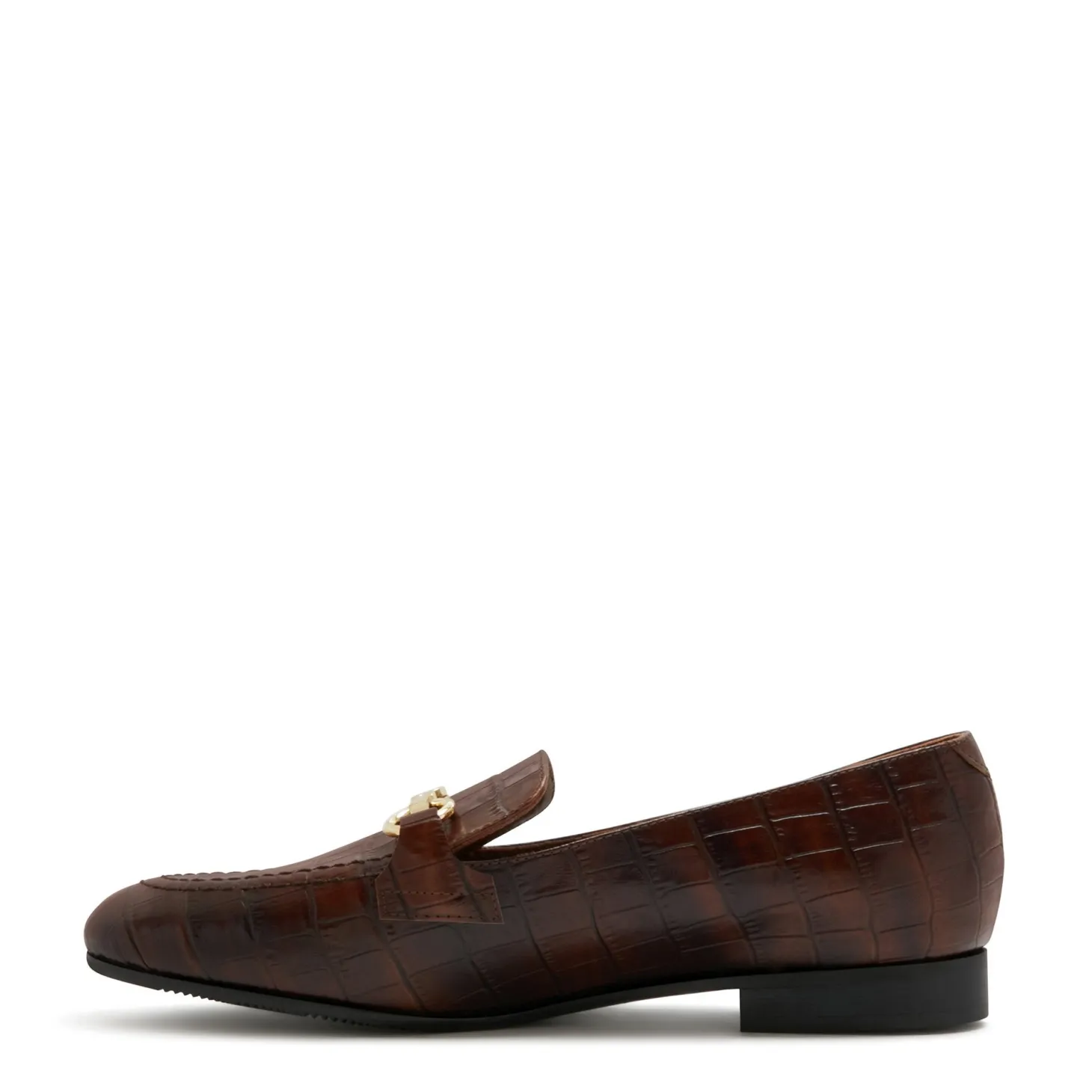 Isabel Bernard Vendôme Fleur croco bruine leren loafers van kalfsleer Cheap