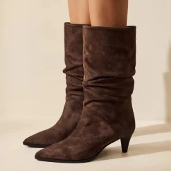 Isabel Bernard Vendôme Margot bruine suède laarzen Flash Sale