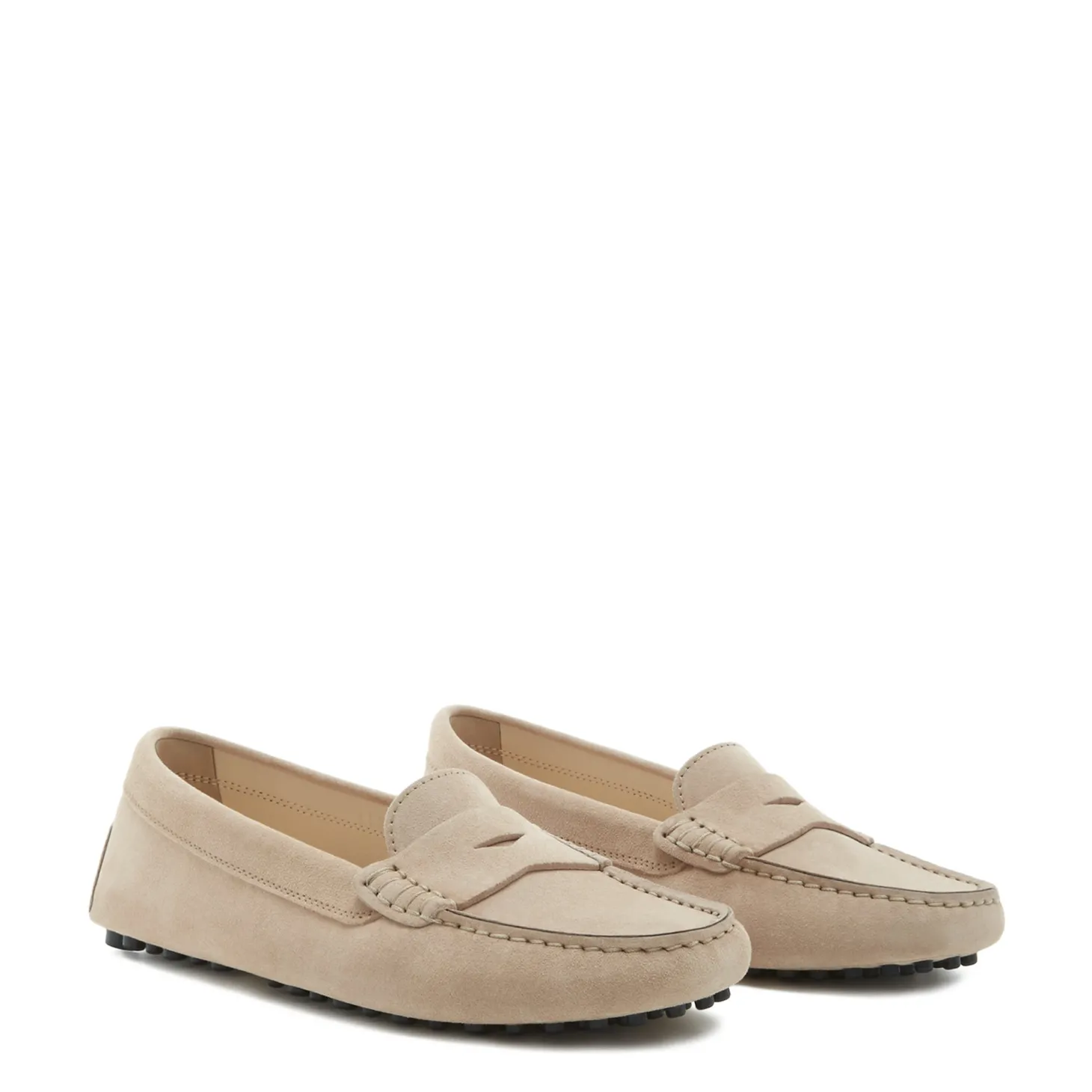 Isabel Bernard Vendôme Marie beige suède mocassins Cheap