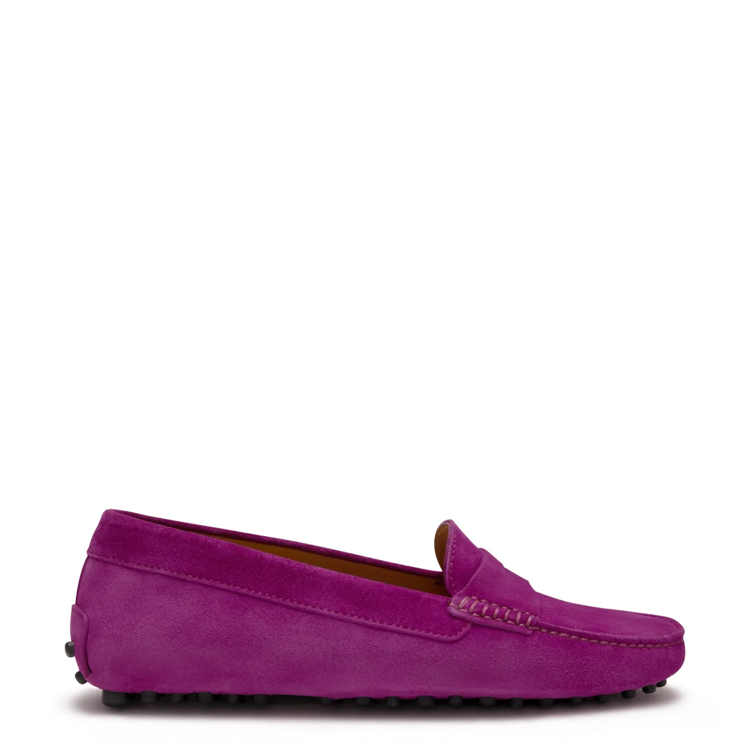 Isabel Bernard Vendôme Marie fuchsia suède mocassins Discount