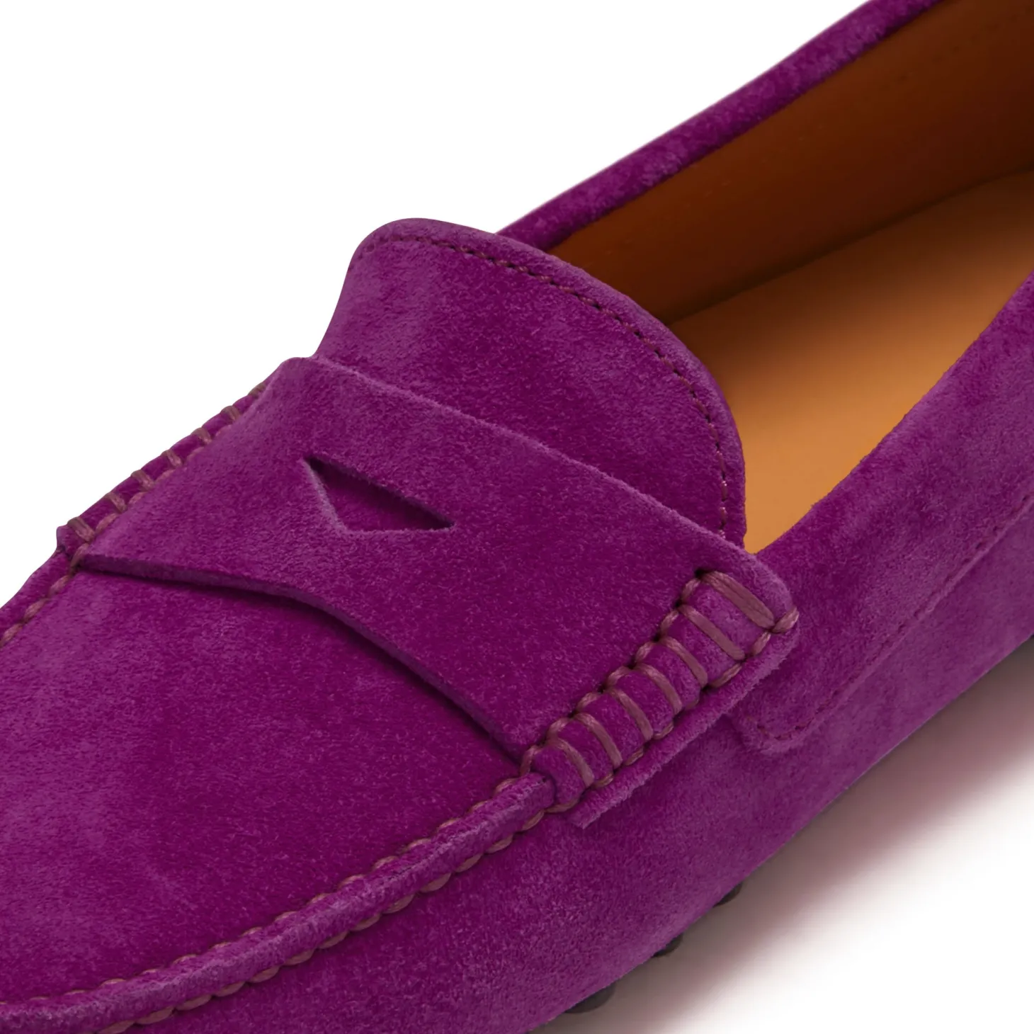 Isabel Bernard Vendôme Marie fuchsia suède mocassins Discount