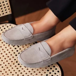 Isabel Bernard Vendôme Marie grijze suède mocassins Cheap