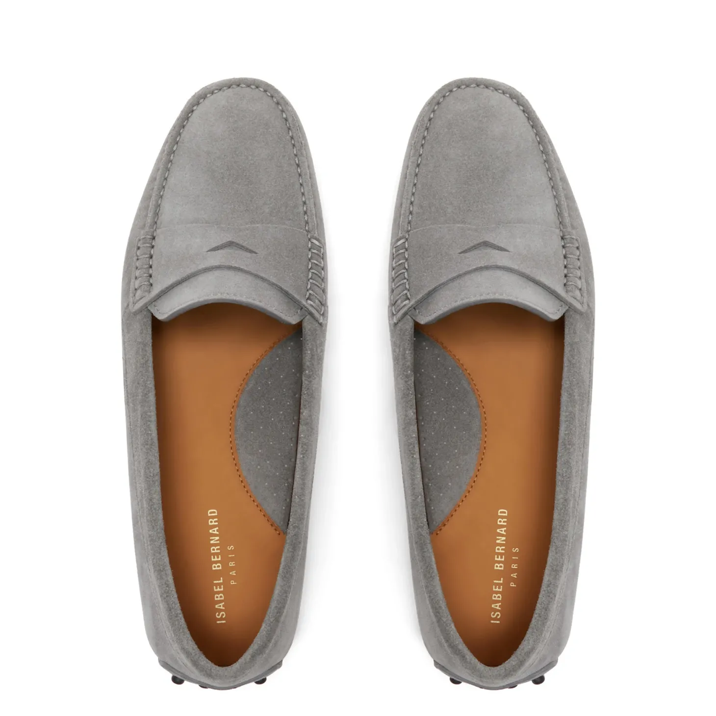 Isabel Bernard Vendôme Marie grijze suède mocassins Cheap