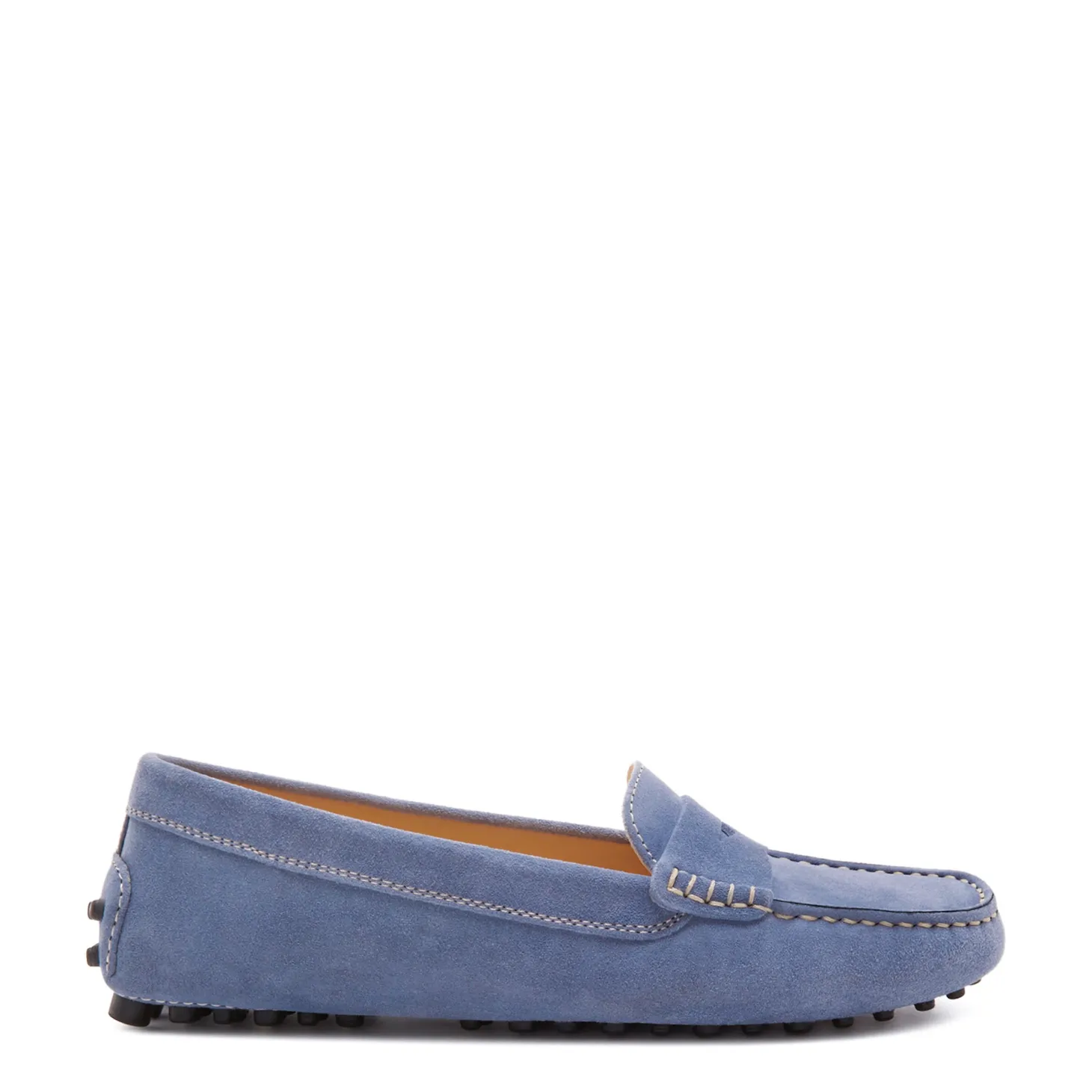 Isabel Bernard Vendôme Marie lichtblauwe suède mocassins New