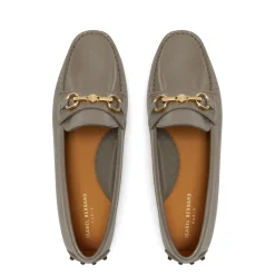 Isabel Bernard Vendôme Marie taupe lakleren mocassins van kalfsleer Hot